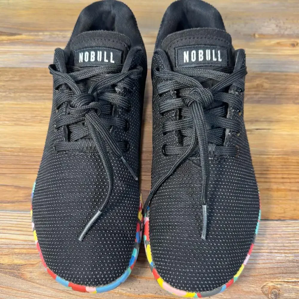 NOBULL Trainer Shoes Black Multicolor Men’s 7 Women’s 8.5 Cross Training